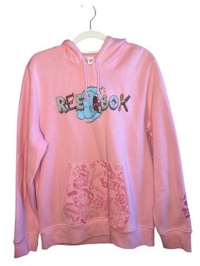RARE Reebok X Ghostbusters Charming Pink Graphic Hoodie NWT